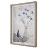 Uttermost Home Uttermost Blue Flowers In Vase Framed Print