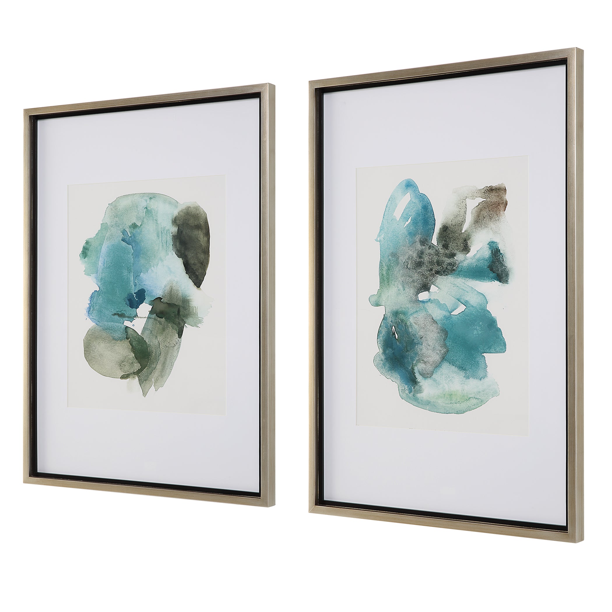 Uttermost Home Decor Uttermost Blueprints Watercolor Prints, Set Of 2