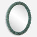 Uttermost Home Decor Uttermost Bonaire Teal Blue Oval Mirror