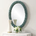Uttermost Home Decor Uttermost Bonaire Teal Blue Oval Mirror