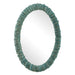 Uttermost Home Decor Uttermost Bonaire Teal Blue Oval Mirror