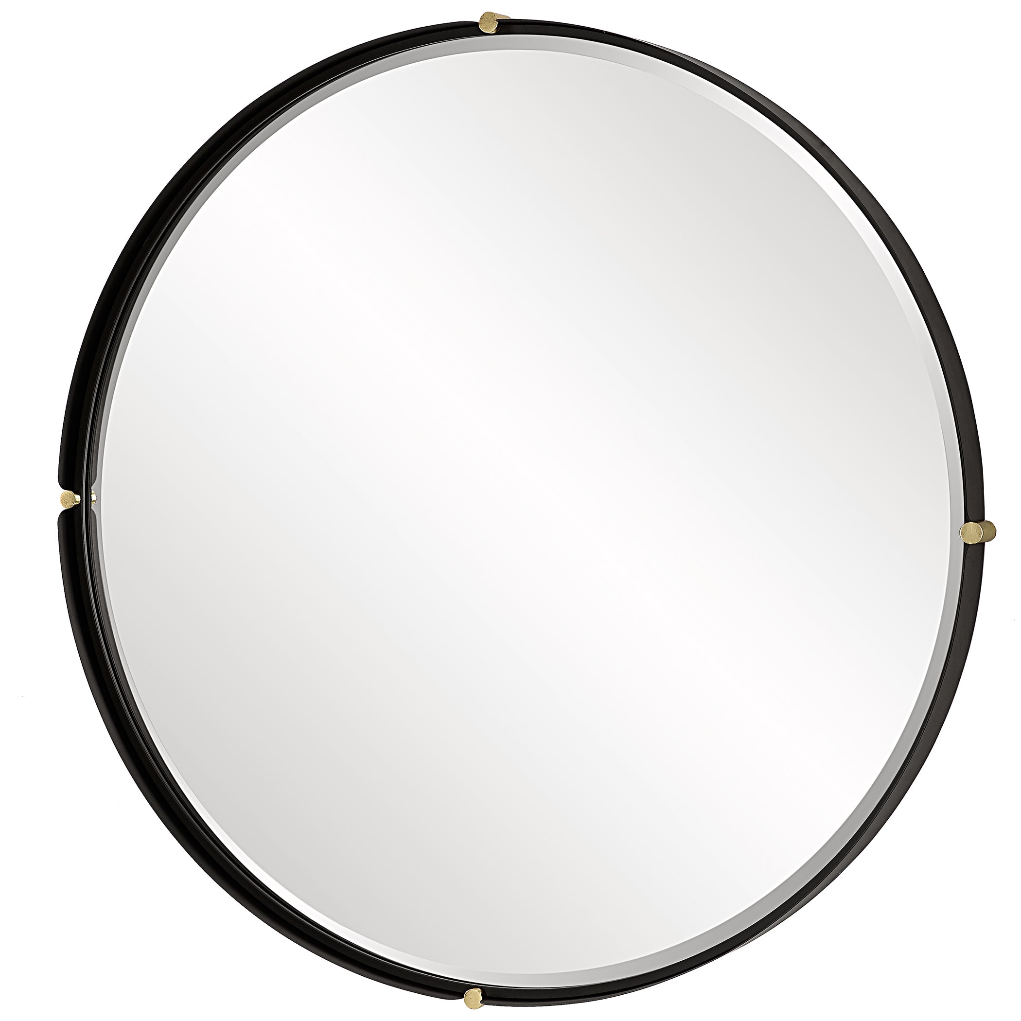Uttermost Home Motor Freight - Rate to be Quoted Uttermost Bonded Round Black Mirror