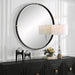 Uttermost Home Motor Freight - Rate to be Quoted Uttermost Bonded Round Black Mirror