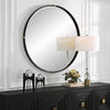 Uttermost Home Motor Freight - Rate to be Quoted Uttermost Bonded Round Black Mirror