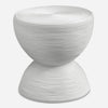 Uttermost Furniture Uttermost Bongo White Rattan Side Table