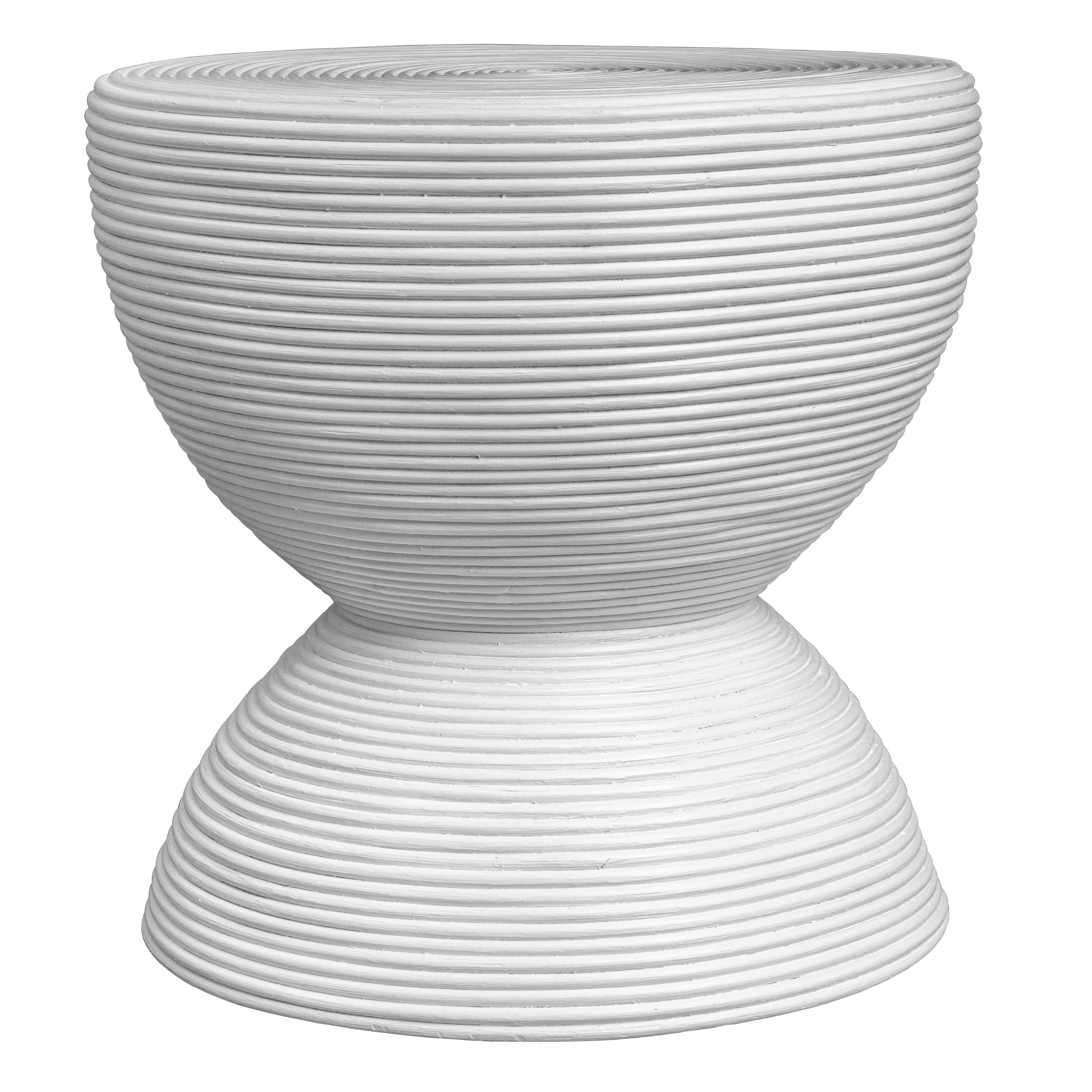 Uttermost Furniture Uttermost Bongo White Rattan Side Table