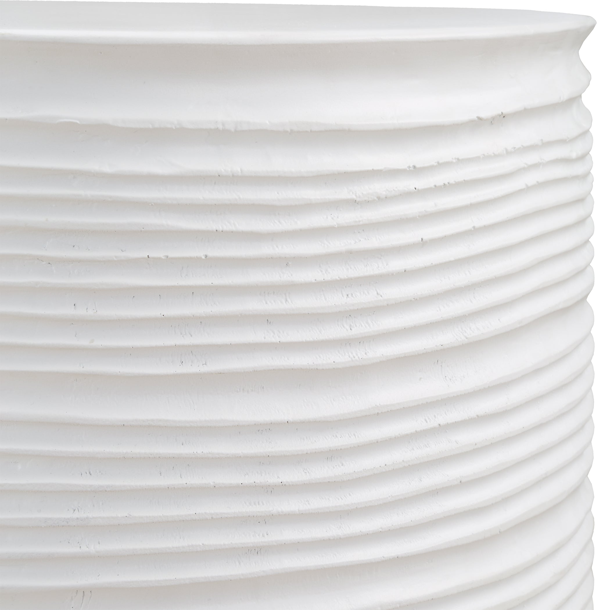 Uttermost Furniture Uttermost Borderline White Drum Table