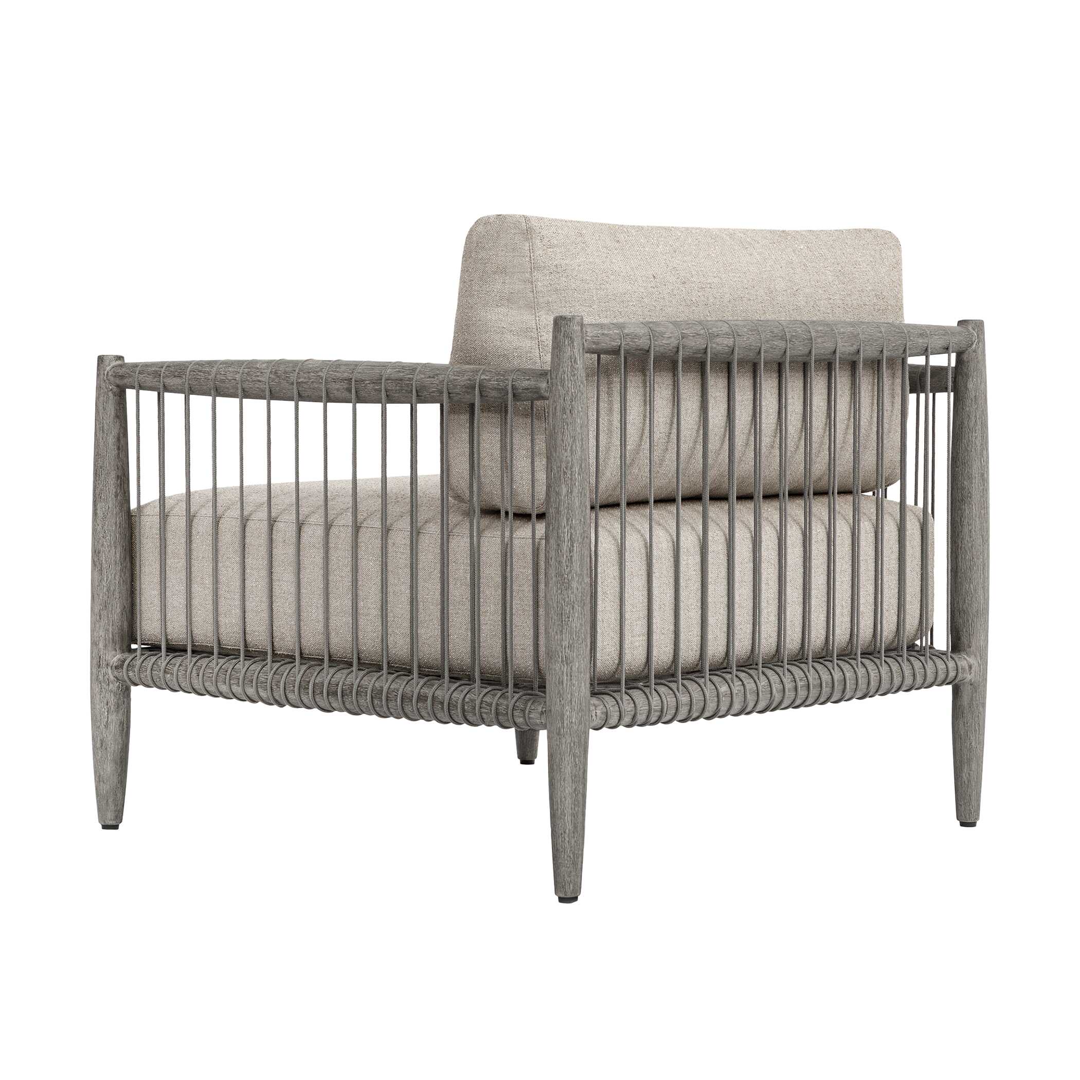 Uttermost Furniture Uttermost Borneo Outdoor Dove Lounge Chair