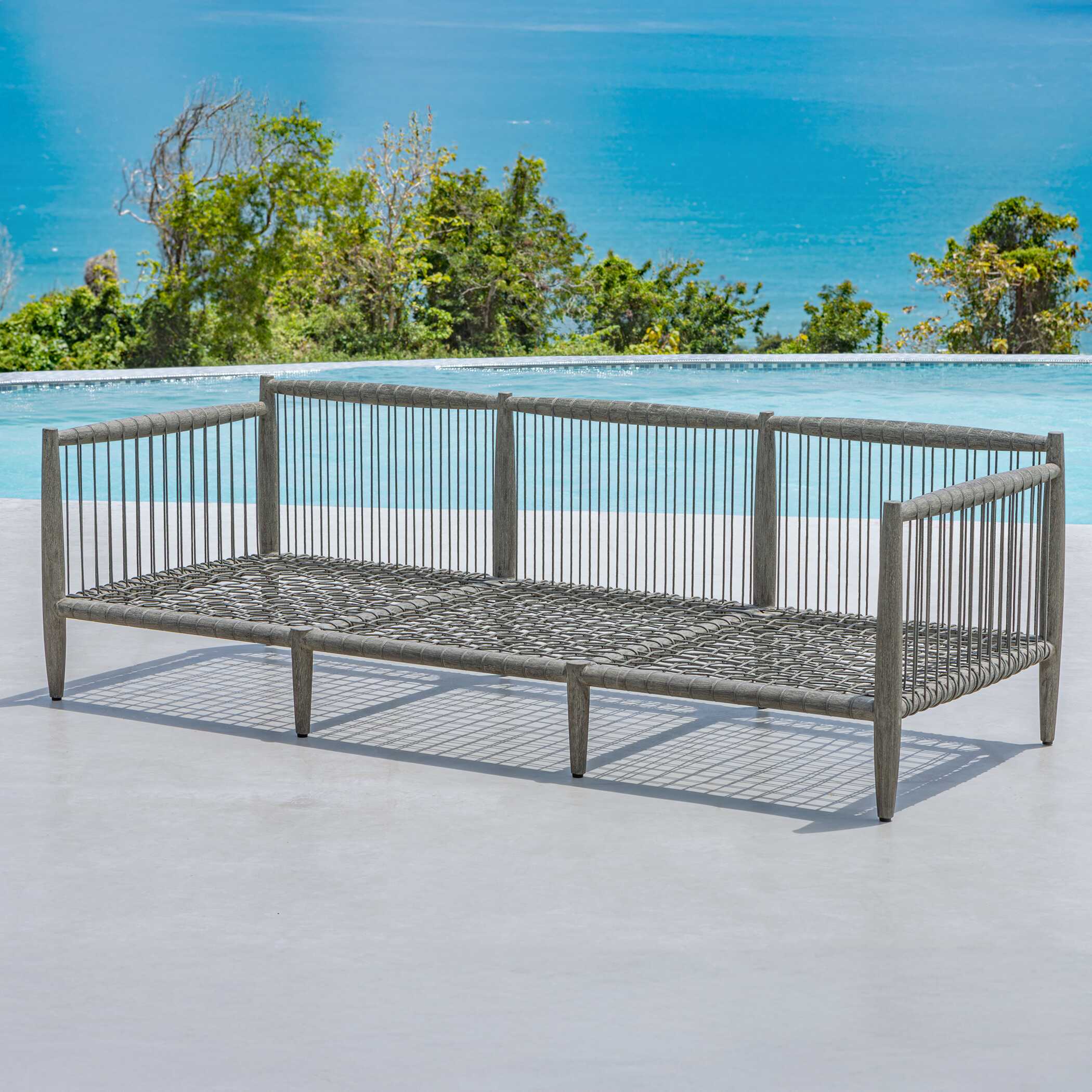 Uttermost Furniture Uttermost Borneo Oyster White Outdoor Sofa
