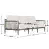 Uttermost Furniture Uttermost Borneo Oyster White Outdoor Sofa