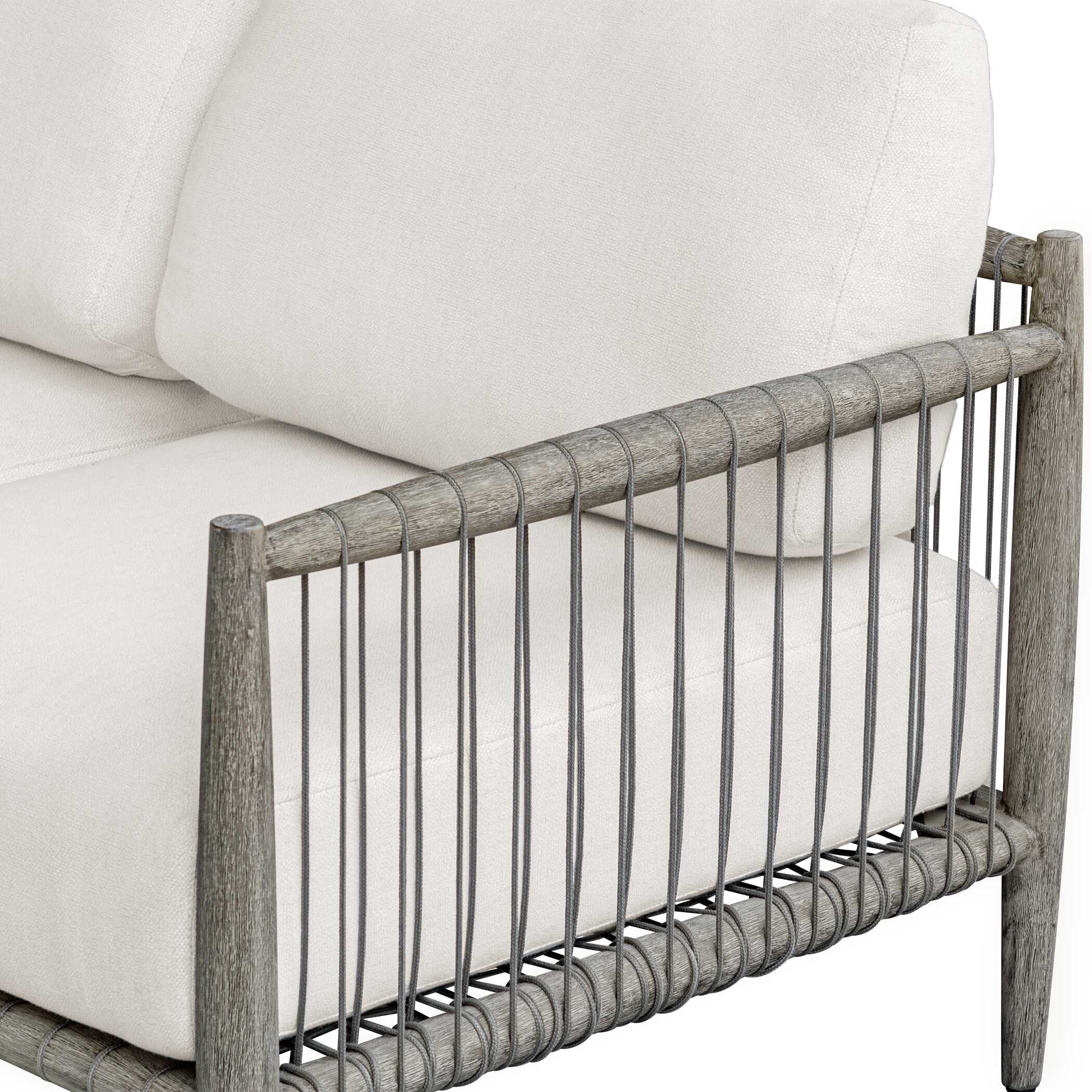 Uttermost Furniture Uttermost Borneo Oyster White Outdoor Sofa