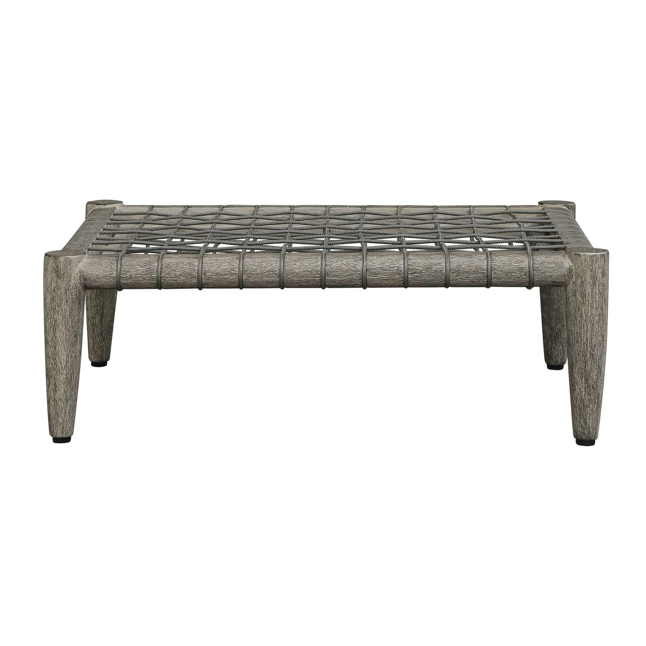Uttermost Uttermost Borneo White Cushion Outdoor Ottoman