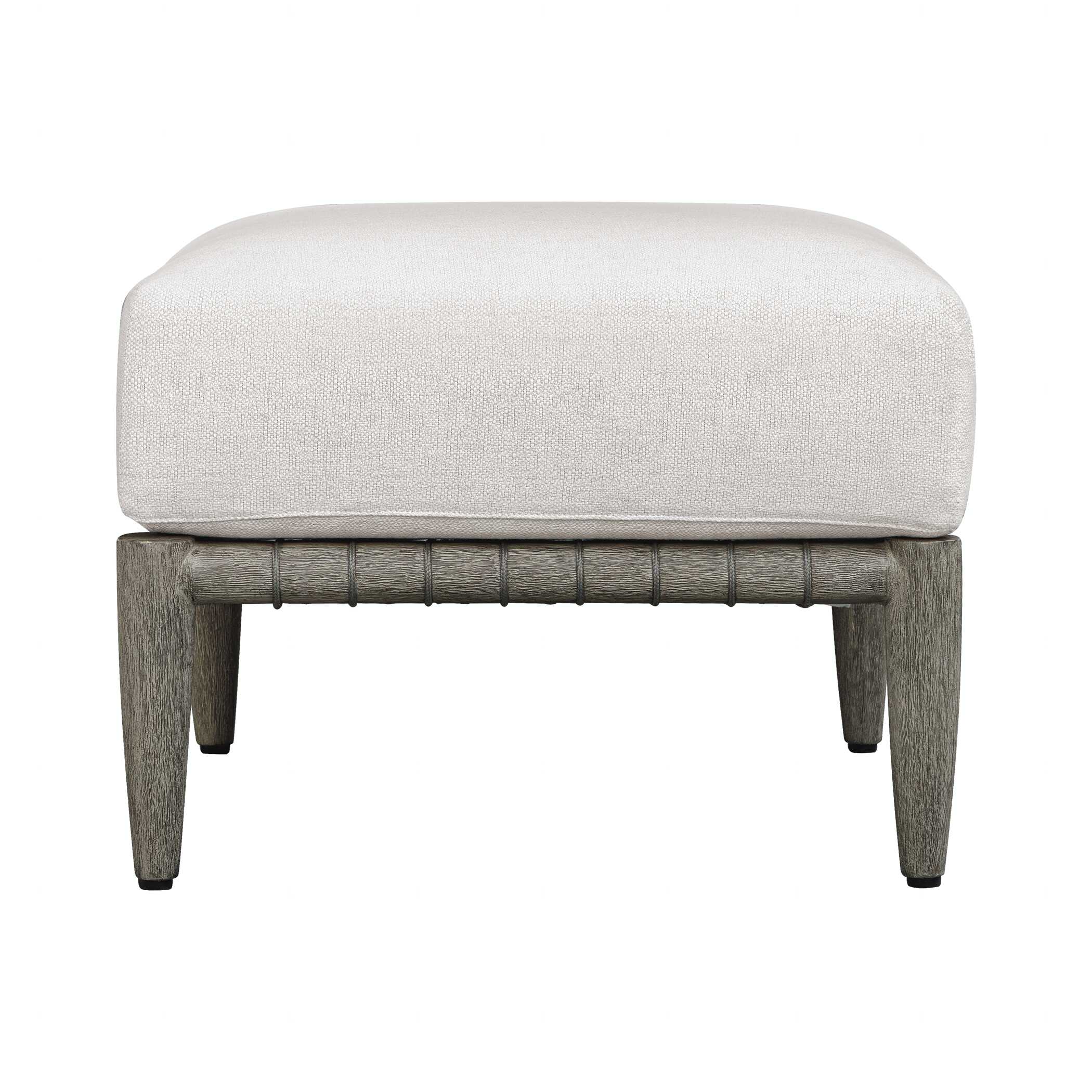 Uttermost Uttermost Borneo White Cushion Outdoor Ottoman