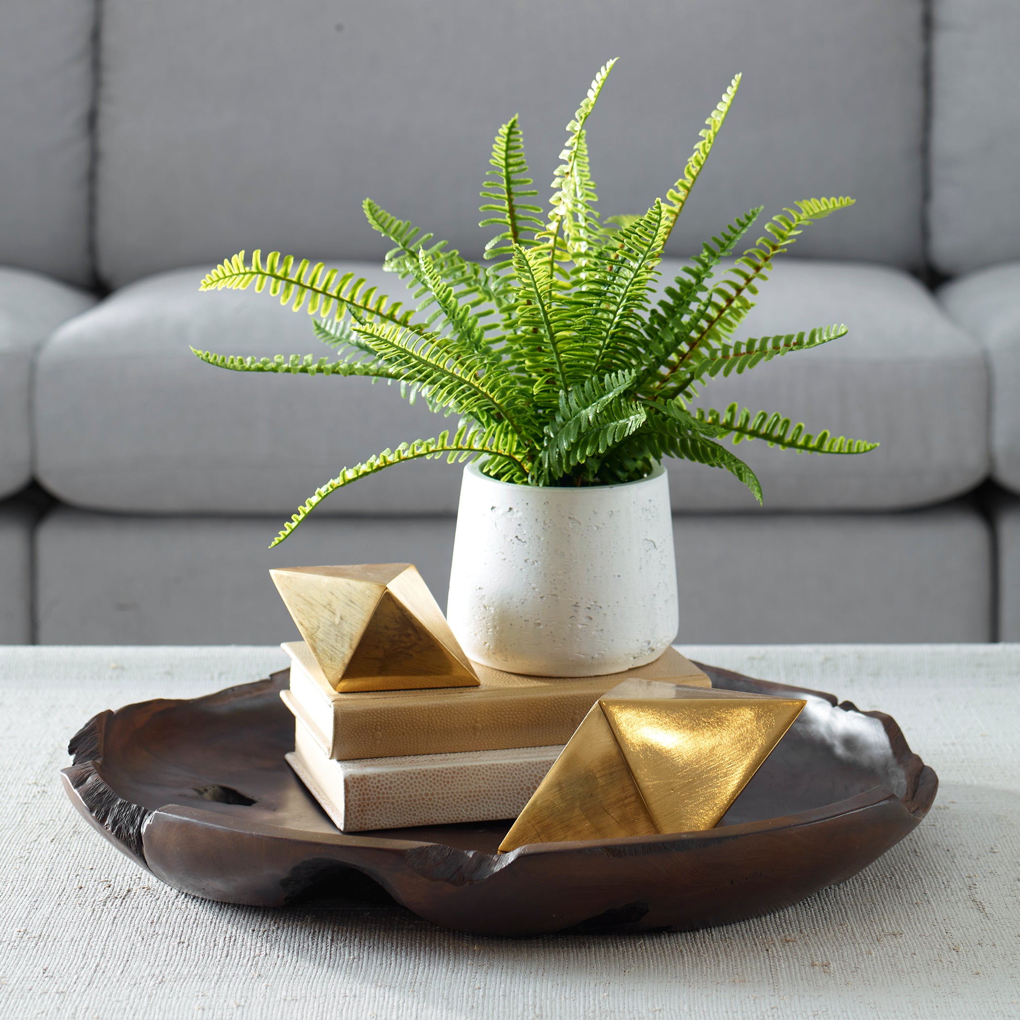Uttermost Home Decor Uttermost Boston Fern In White Ceramic Pot