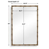 Uttermost Home Decor Uttermost Brass Bamboo Rectangle Mirror