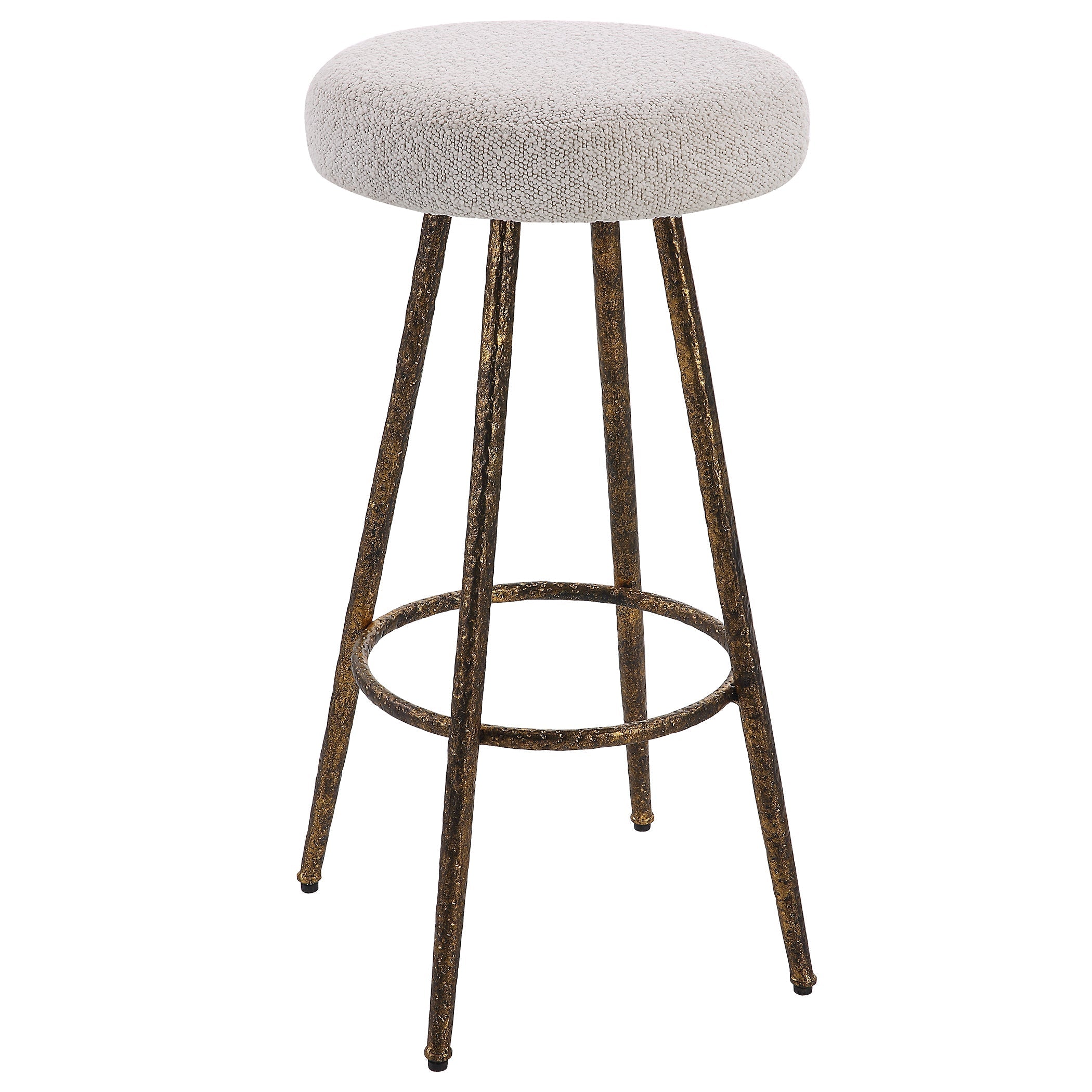 Uttermost Home Uttermost Braven White Fabric Counter Stool