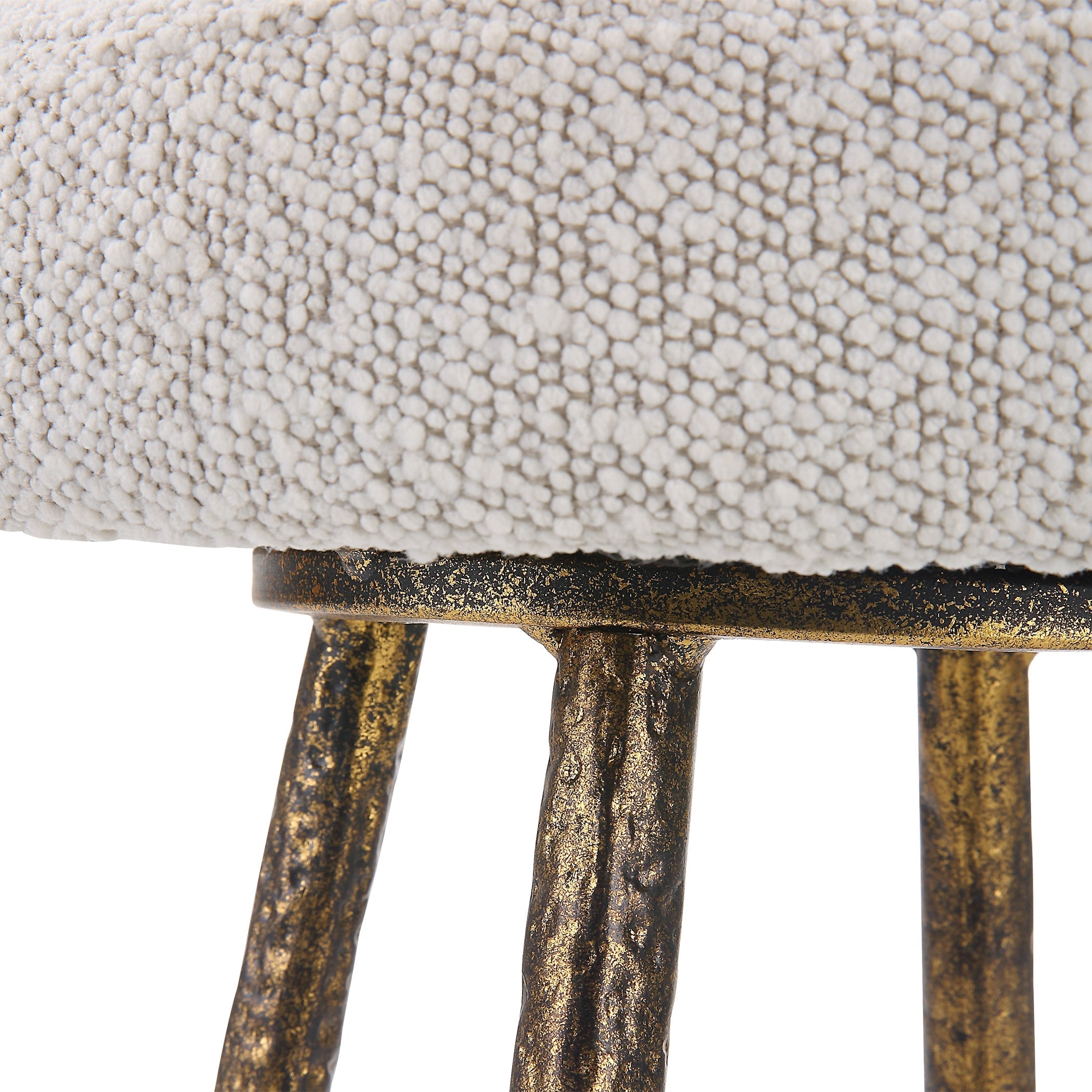 Uttermost Home Uttermost Braven White Fabric Counter Stool