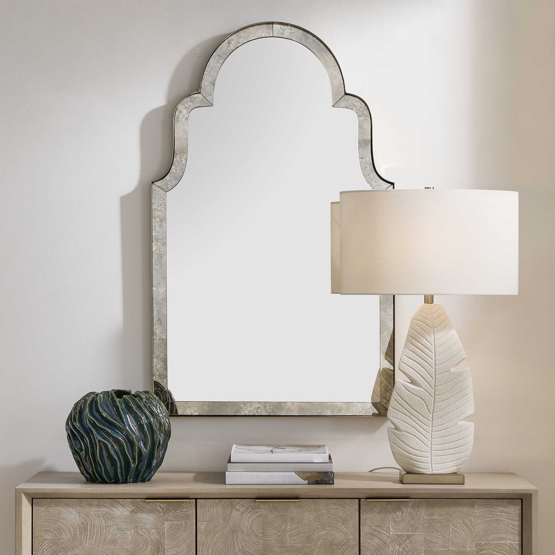Uttermost Home Decor Uttermost Brayden Antique Arch Mirror