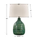 Uttermost Lighting Uttermost Breya Green Glaze Table Lamp