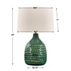 Uttermost Lighting Uttermost Breya Green Glaze Table Lamp