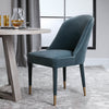 Uttermost Home Motor Freight - To be Quoted Uttermost Brie Armless Chair, Blue, Set Of 2