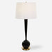 Uttermost Lighting Uttermost Brielle Polished Black Table Lamp