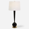 Uttermost Lighting Uttermost Brielle Polished Black Table Lamp