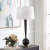 Uttermost Lighting Uttermost Brielle Polished Black Table Lamp