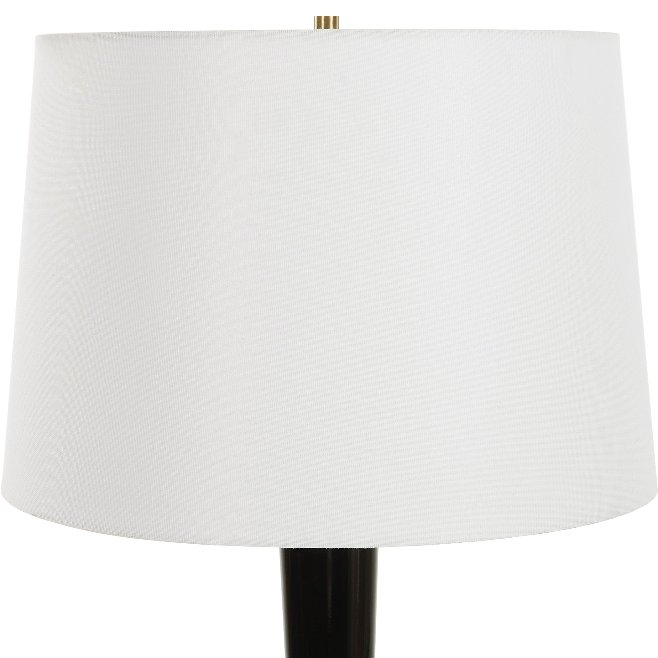 Uttermost Lighting Uttermost Brielle Polished Black Table Lamp