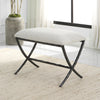 Uttermost Home Decor Uttermost Brisby Gray Fabric Small Bench