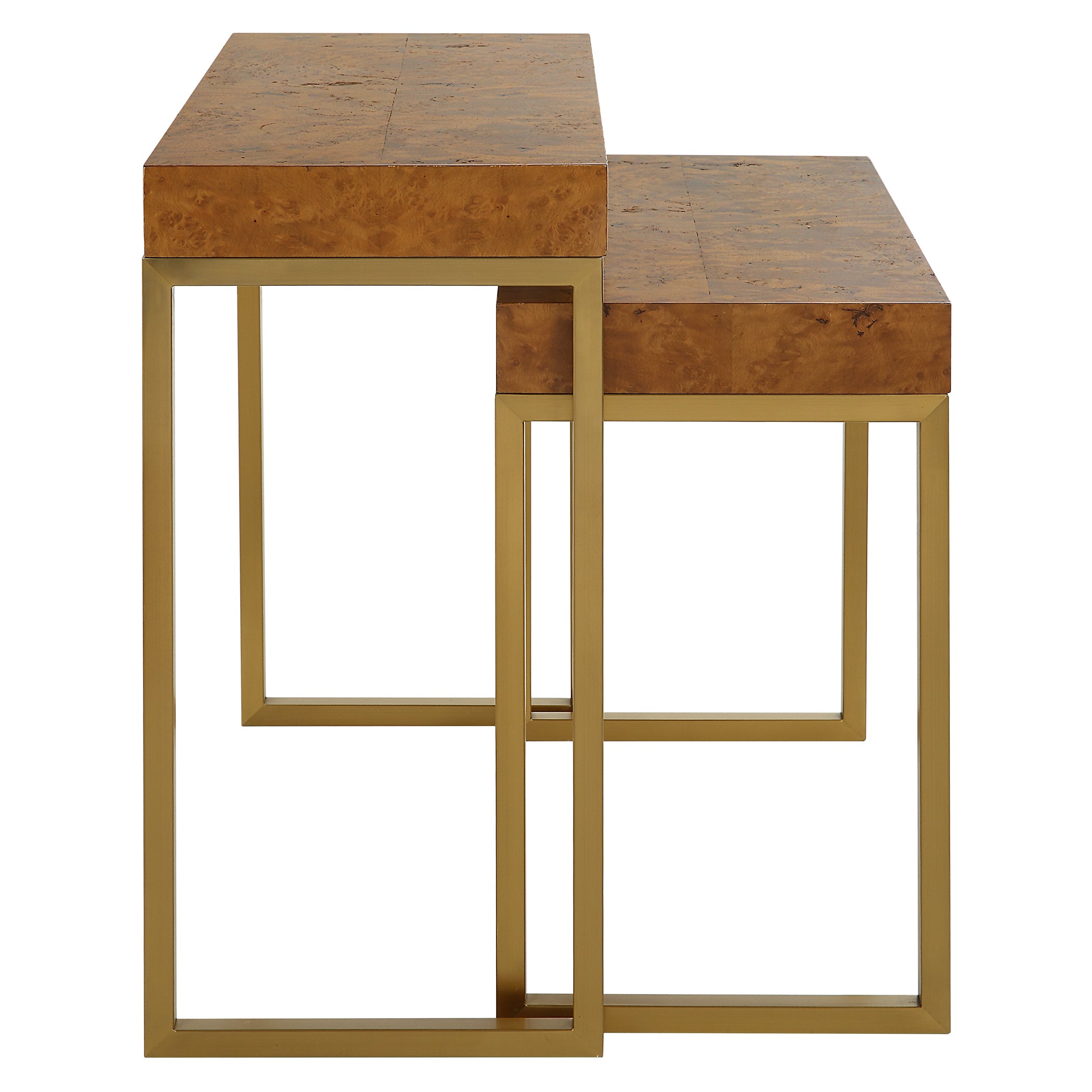 Uttermost Furniture Uttermost Burl-esque Wooden Nesting Tables, S/2