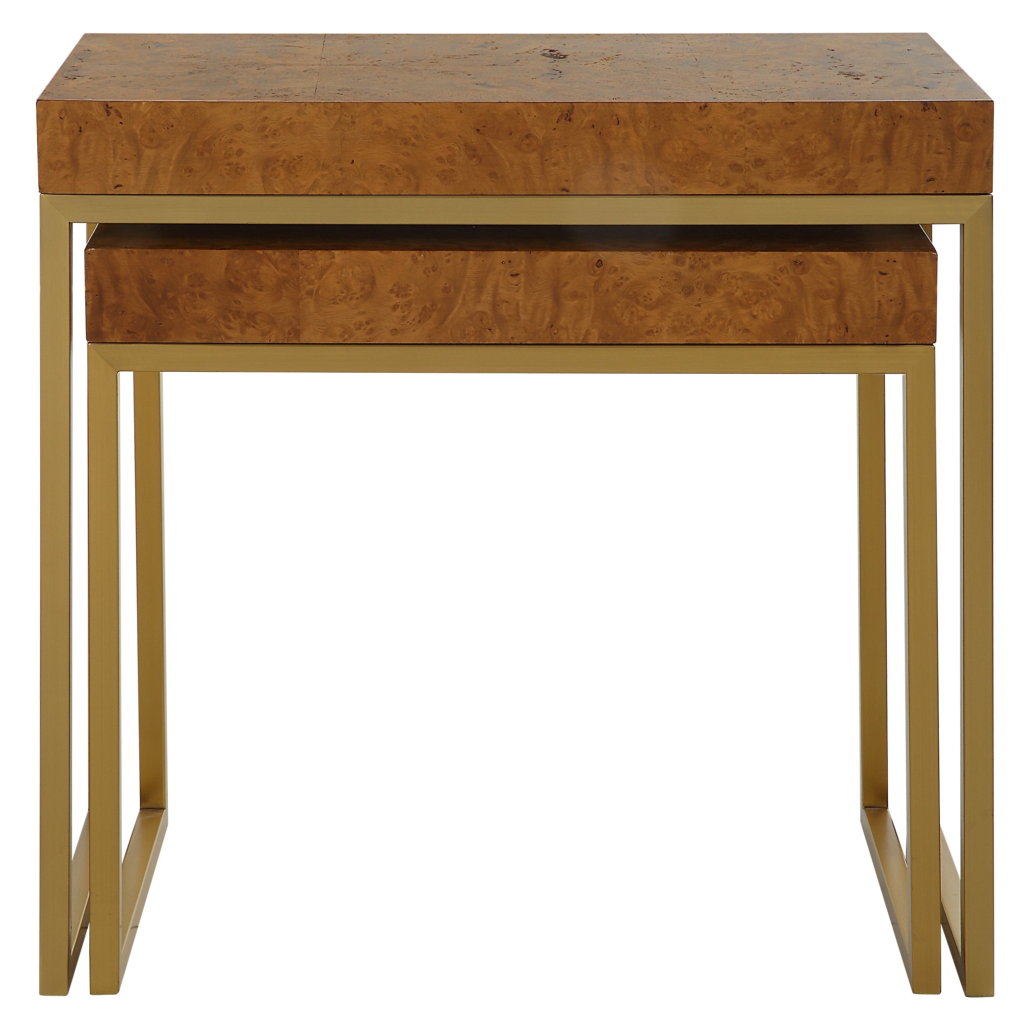 Uttermost Furniture Uttermost Burl-esque Wooden Nesting Tables, S/2