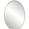 Uttermost Home Decor Uttermost Cabell Brass Oval Mirror