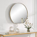 Uttermost Home Decor Uttermost Cabell Small Brass Mirror