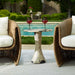 Uttermost Furniture Uttermost Cadas Indoor-Outdoor Stone Side Table