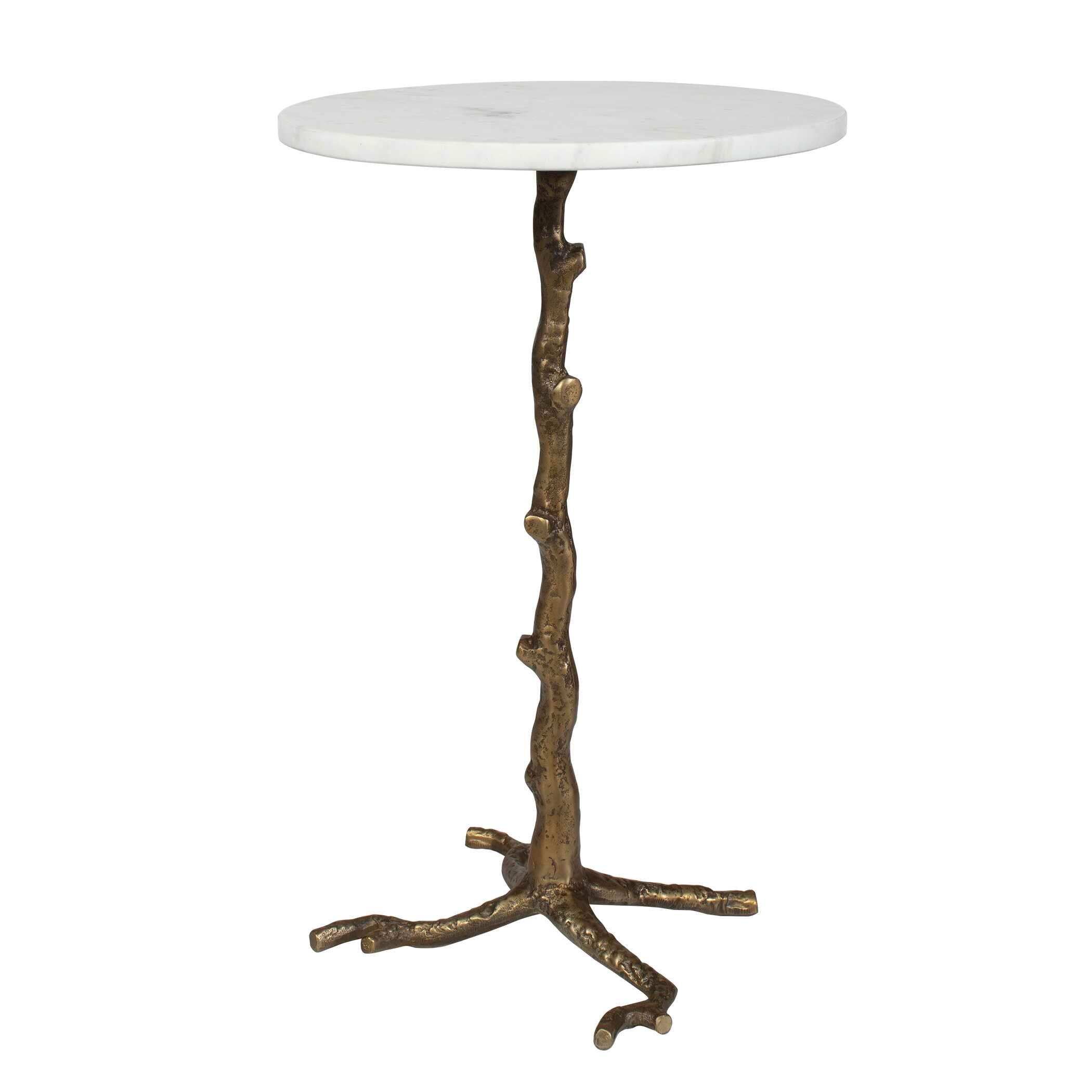 Uttermost Furniture Uttermost Calais White Marble Accent Table