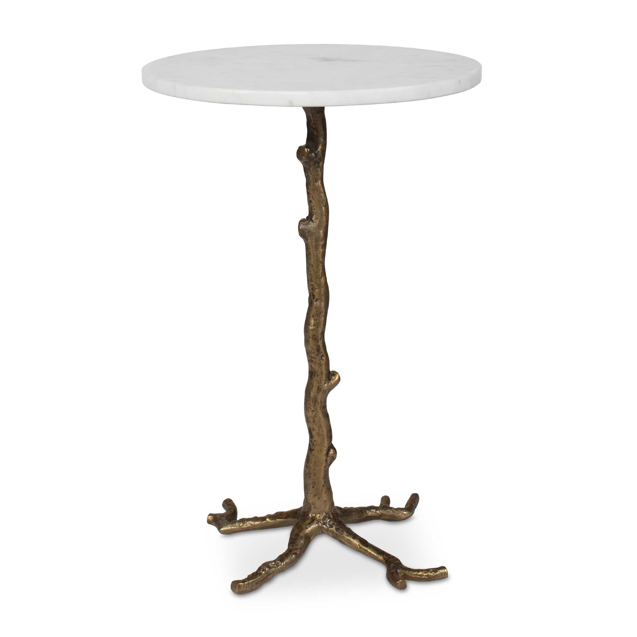 Uttermost Furniture Uttermost Calais White Marble Accent Table
