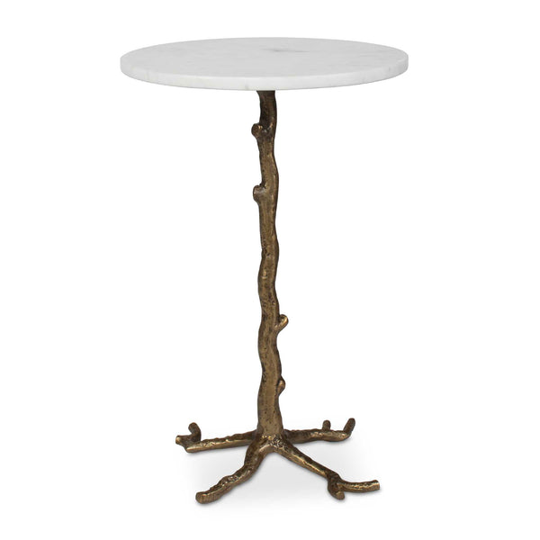 Uttermost Furniture Uttermost Calais White Marble Accent Table