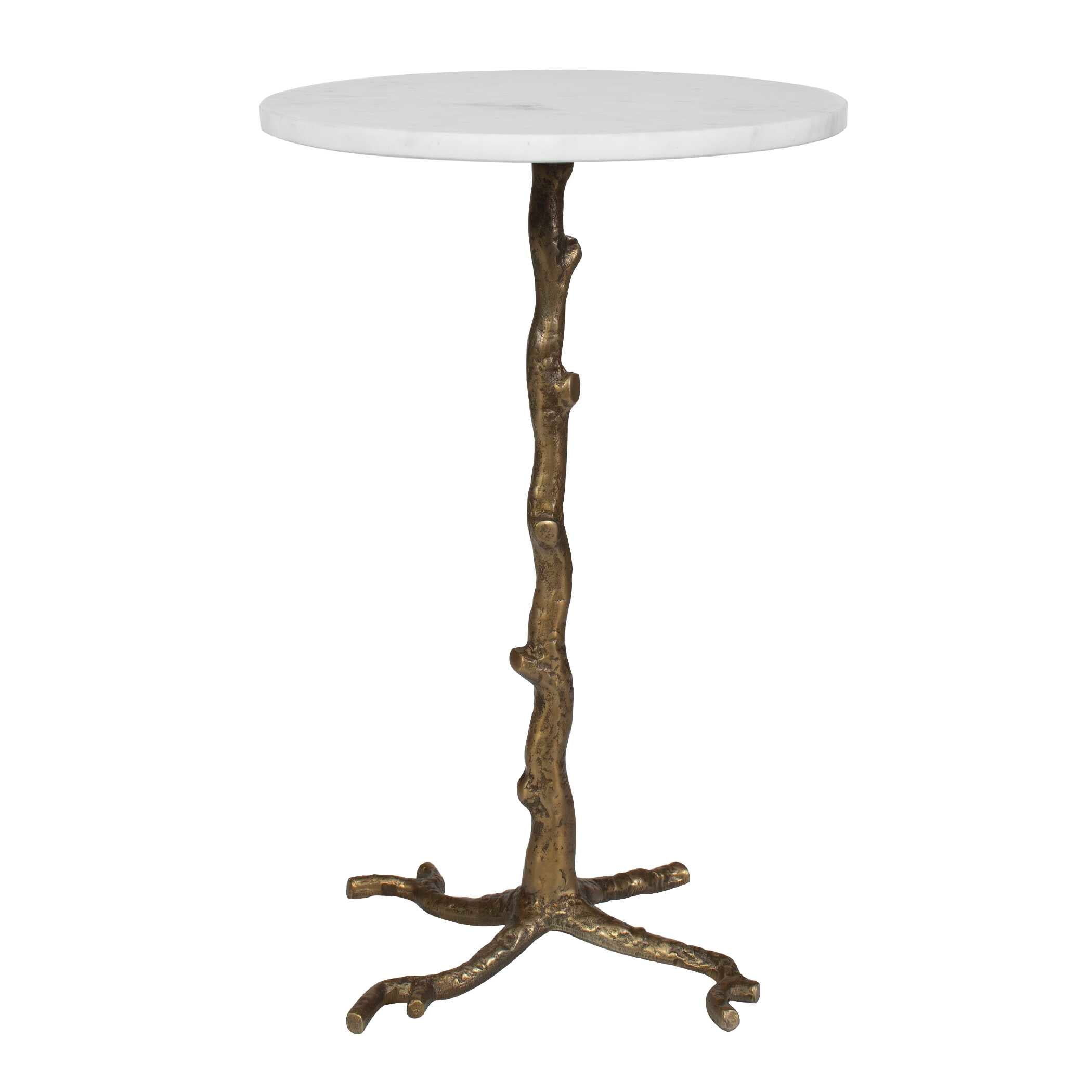Uttermost Furniture Uttermost Calais White Marble Accent Table