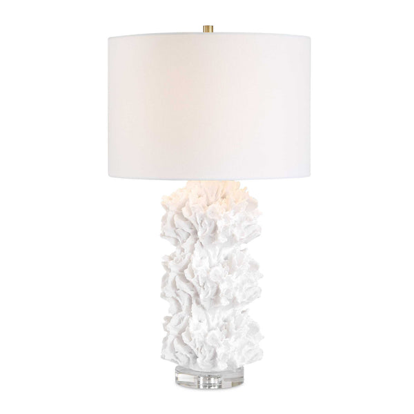 Uttermost Lighting Uttermost Cambre White Coral Table Lamp