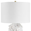Uttermost Lighting Uttermost Cambre White Coral Table Lamp