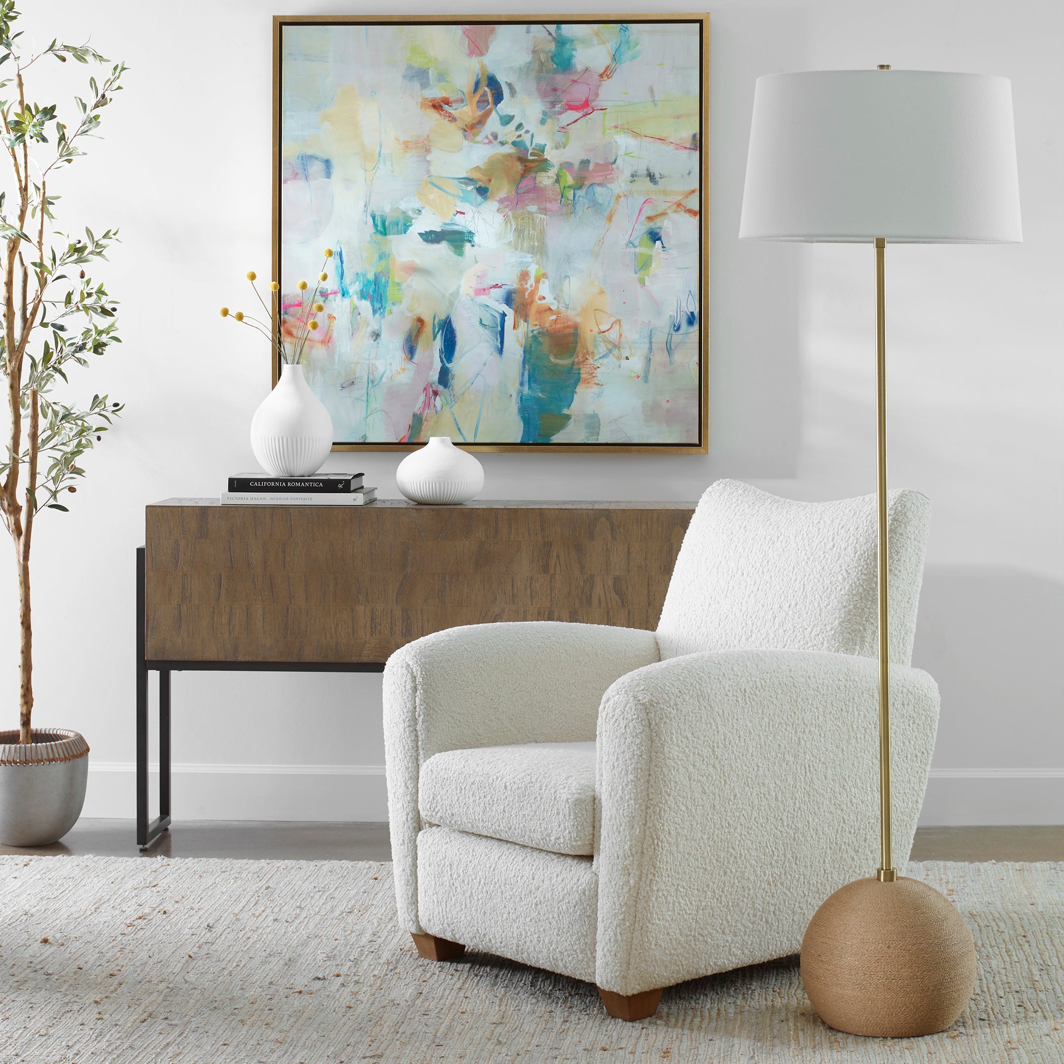 Uttermost Home Uttermost Captiva Brass Floor Lamp