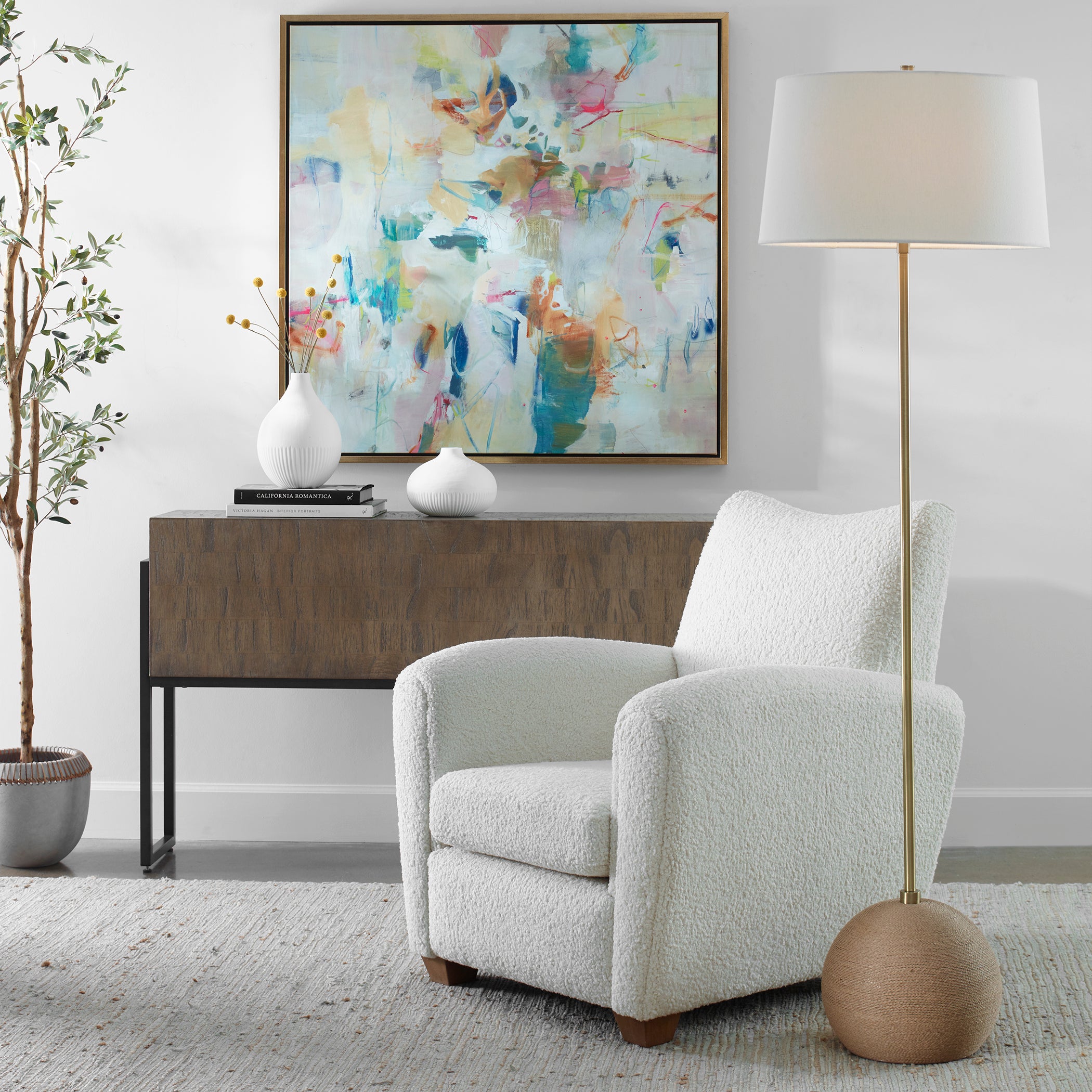 Uttermost Home Uttermost Captiva Brass Floor Lamp