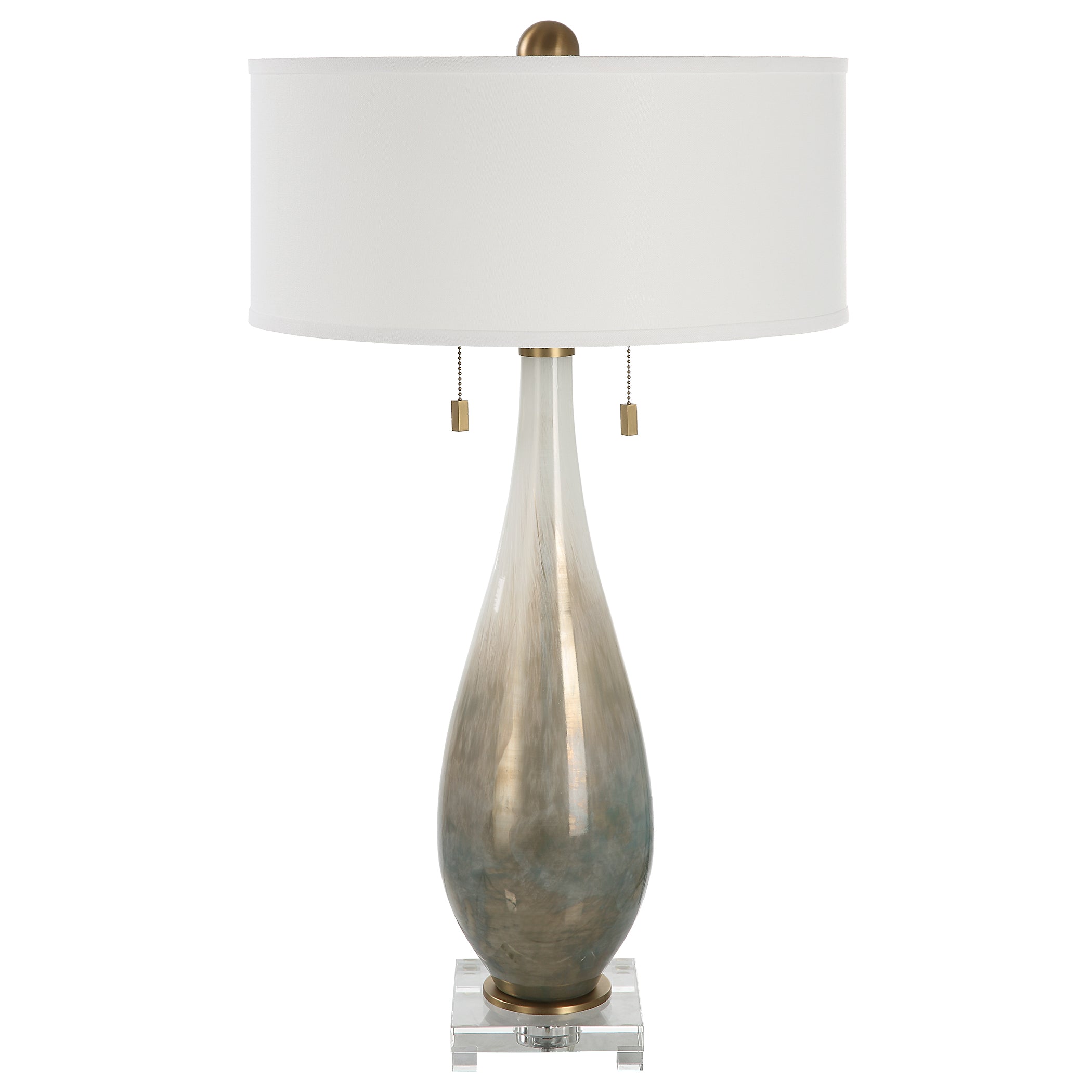 Uttermost Home Uttermost Cardoni Bronze Glass Table Lamp