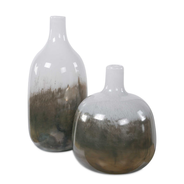 Uttermost Home Decor Uttermost Cardoni Smoke Vases, S/2