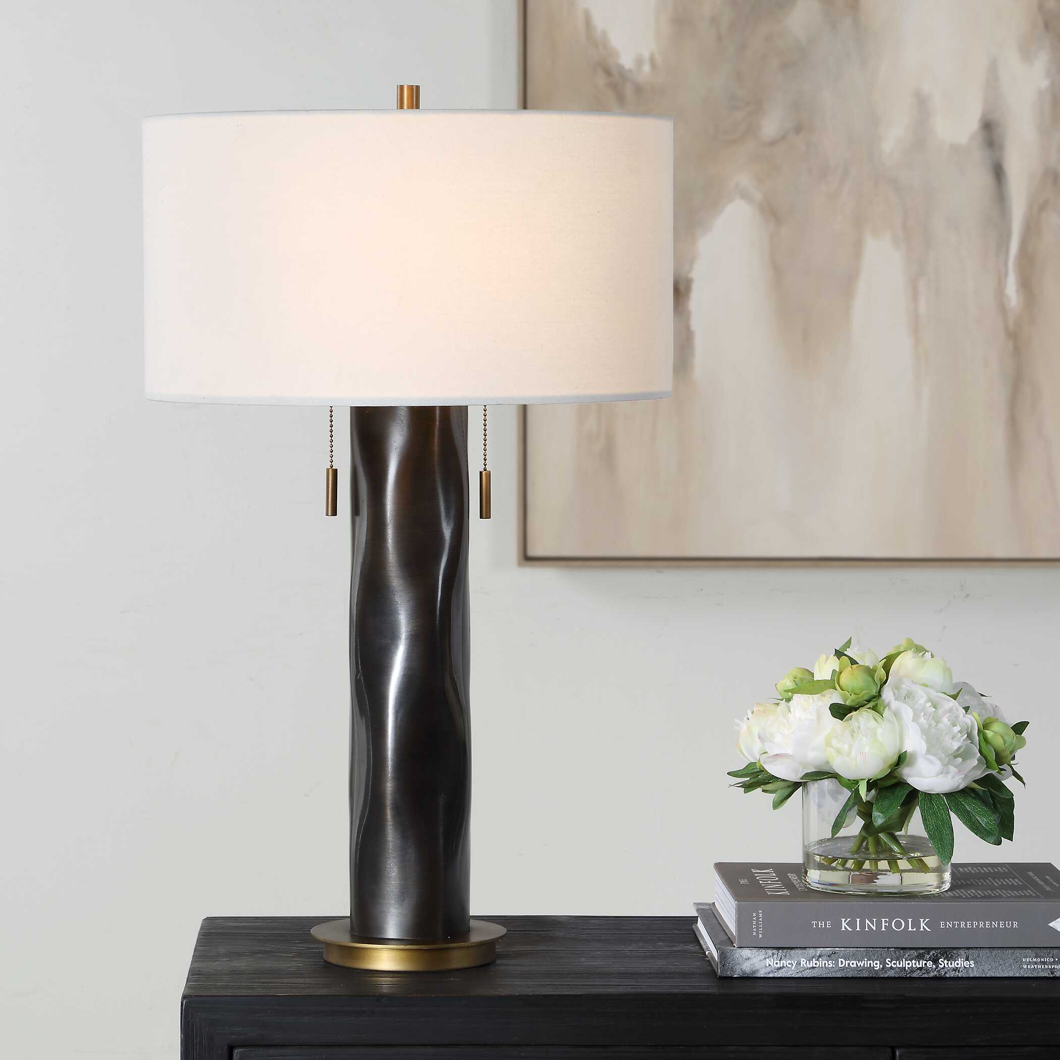 Uttermost Lighting Uttermost Carmine Dark Bronze Table Lamp