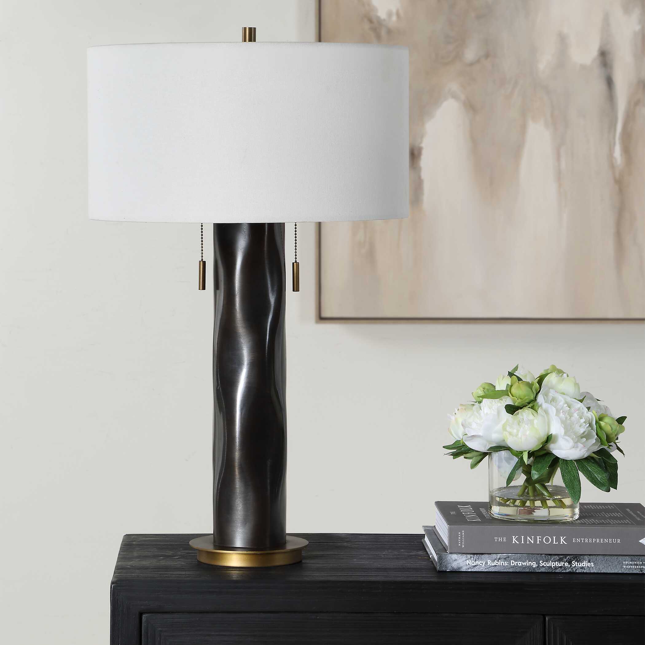 Uttermost Lighting Uttermost Carmine Dark Bronze Table Lamp