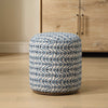 Uttermost Uttermost Cas Blue Fabric Ottoman