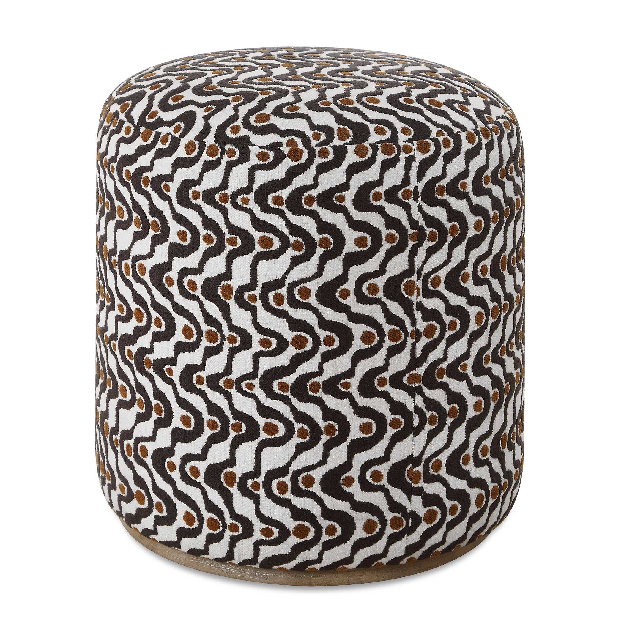 Uttermost Furniture Uttermost Cas Plush Espresso Ottoman