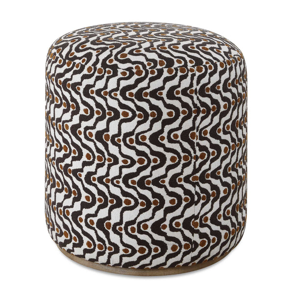 Uttermost Furniture Uttermost Cas Plush Espresso Ottoman